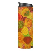 《植物》アスペン葉ズコラージュ無地のメドレー1 タンブラー (回転右)