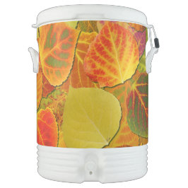 《植物》アスペン葉ズコラージュ無地のメドレー1 ドリンククーラー