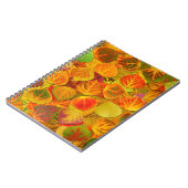 《植物》アスペン葉ズコラージュ無地のメドレー1 ノートブック (左側)