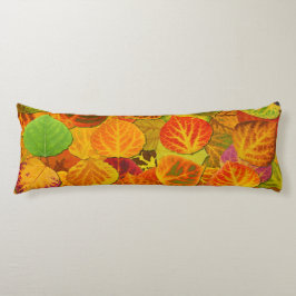 《植物》アスペン葉ズコラージュ無地のメドレー1 ボディピロー