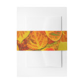 《植物》アスペン葉ズコラージュ無地のメドレー1 招待状ベリーバンド (正面例)