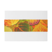 《植物》アスペン葉ズコラージュ無地のメドレー1 招待状ベリーバンド (裏面例)