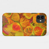 《植物》アスペン葉ズコラージュ無地のメドレー1 Case-Mate iPhoneケース (裏面(横))