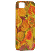 《植物》アスペン葉ズコラージュ無地のメドレー1 Case-Mate iPhoneケース (裏面/右)