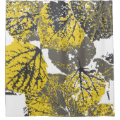 《植物》アスペン葉 シャワーカーテン (正面)