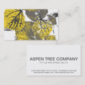 《植物》アスペン葉 名刺 (正面/裏面)