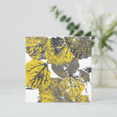 《植物》アスペン葉 招待状 (スタンド正面)