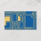 《植物》アスペン金ゴールドとプリンセスブルーギーク技術 名刺 (裏面)