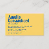 《植物》アスペン金ゴールドとプリンセスブルーギーク技術 名刺 (正面)