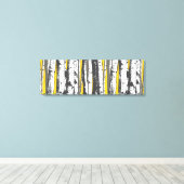 《植物》アスペン キャンバスプリント (インサイチュ (ウッドフロア))