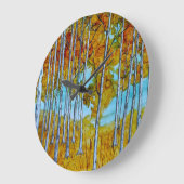 《植物》アスペン ラージ壁時計 (傾斜)