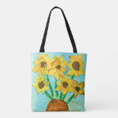 《植物》アスペン&ローラのヴァンゴッホインスパイアヒマフラワートート トートバッグ (裏面)