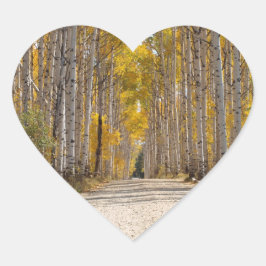 《植物》アスペンAlleyHeartの形のシール ハートシール