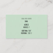 植物/エレガント植物体/ハウスプラント/自然 名刺 (裏面)