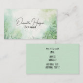 植物/エレガント植物体/ハウスプラント/自然 名刺 (正面/裏面)