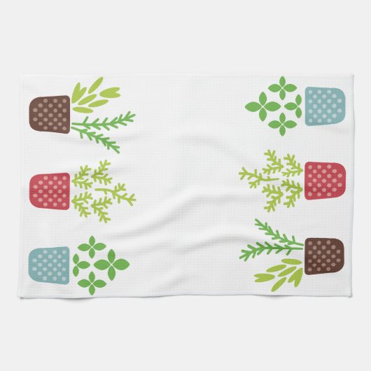 植物 キッチンタオル (横)