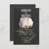 植物-キリスト教の結婚式招待状 招待状 (正面/裏面)