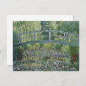 《植物》スイレンと日本の歩道橋 シーズンポストカード (正面/裏面)
