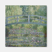 《植物》スイレンと日本の歩道橋 マグネット (正面)