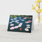 《植物》スイレンのメッセージカード カード (黄色い花)