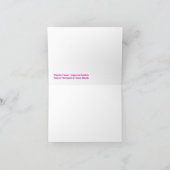 《植物》スイレンのメッセージカード カード (内部)