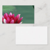 《植物》スイレンの名刺のデザイン 名刺 (正面/裏面)