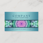 《植物》スイレンの曼荼羅のアポイントメントカード 予約カード (裏面)