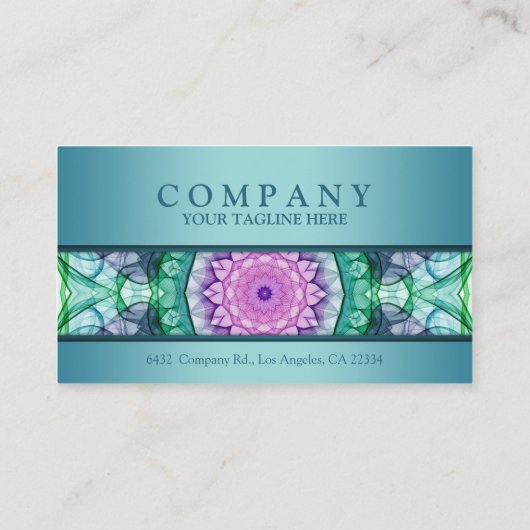 《植物》スイレンの曼荼羅のアポイントメントカード 予約カード (裏面)