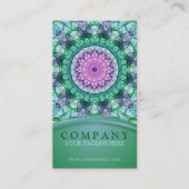 《植物》スイレンの曼荼羅 名刺 (正面)