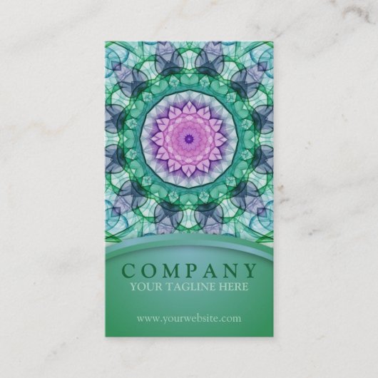 《植物》スイレンの曼荼羅 名刺 (正面)