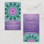 《植物》スイレンの曼荼羅 名刺 (正面/裏面)