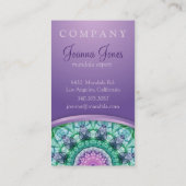 《植物》スイレンの曼荼羅 名刺 (裏面)