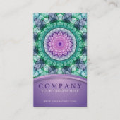 《植物》スイレンの曼荼羅 名刺 (正面)