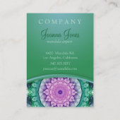 《植物》スイレンの曼荼羅 名刺 (裏面)