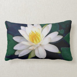 《植物》スイレンの枕 ランバークッション