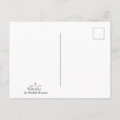 《植物》スイレンの郵便はがき 案内ポストカード (裏面)