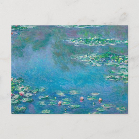 《植物》スイレンバイクロードモネファインアート絵画ズ ポストカード (正面)