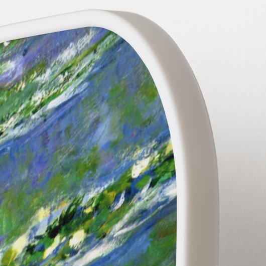 《植物》スイレンバイクロードモネヴィンテージファインアート ピックルボールラケット (左詳細)