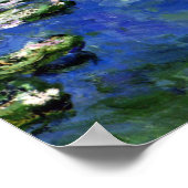 《植物》スイレンバイクロードモネヴィンテージファインアート ポスター (角)