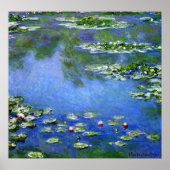 《植物》スイレンバイクロードモネヴィンテージファインアート ポスター (正面)