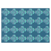 《植物》スイレンパターン（の模様が）あるトンボ テーブルクロス (正面(横))