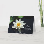 《植物》スイレンフランスの感謝していユー サンキューカード (裏面)