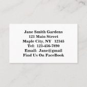 《植物》スイレンポンドレイクフラワーI名刺 名刺 (裏面)