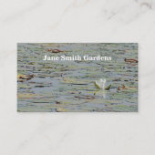 《植物》スイレンポンドレイクフラワーI名刺 名刺 (正面)