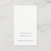 《植物》スイレンミニマルフローラスケッチネックレスディスプレイ 名刺 (裏面)