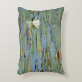 《植物》スイレンレイクフラワーウォーターカラーアクセントピロー アクセントクッション (正面(垂直))