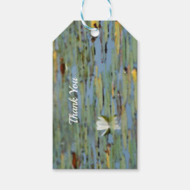 《植物》スイレンレイクフラワーウォーターカラーギフトラベル ギフトタグ