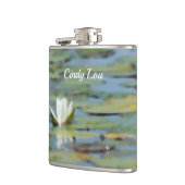 《植物》スイレンレイクフラワーウォーターカラードリンクフラスコ フラスク (左)