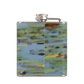 《植物》スイレンレイクフラワーウォーターカラードリンクフラスコ フラスク (裏面)