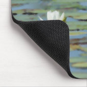 《植物》スイレンレイクフラワーウォーターカラーマウスパッド マウスパッド (コーナー)